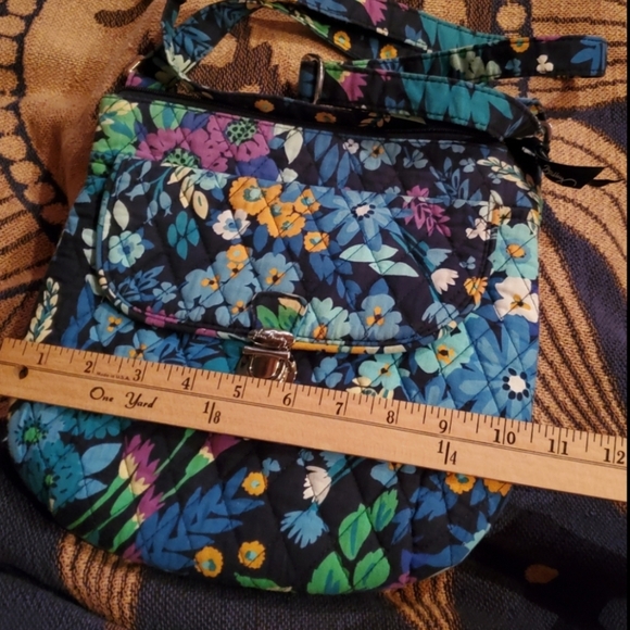 Vera Bradley Blue Floral Crossbody Bag - Picture 8 of 12